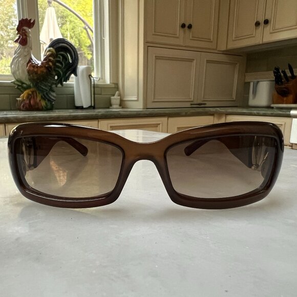 Gucci Vintage Snaffle Bit Sunglasses (Brown/Gold Color) main image 8